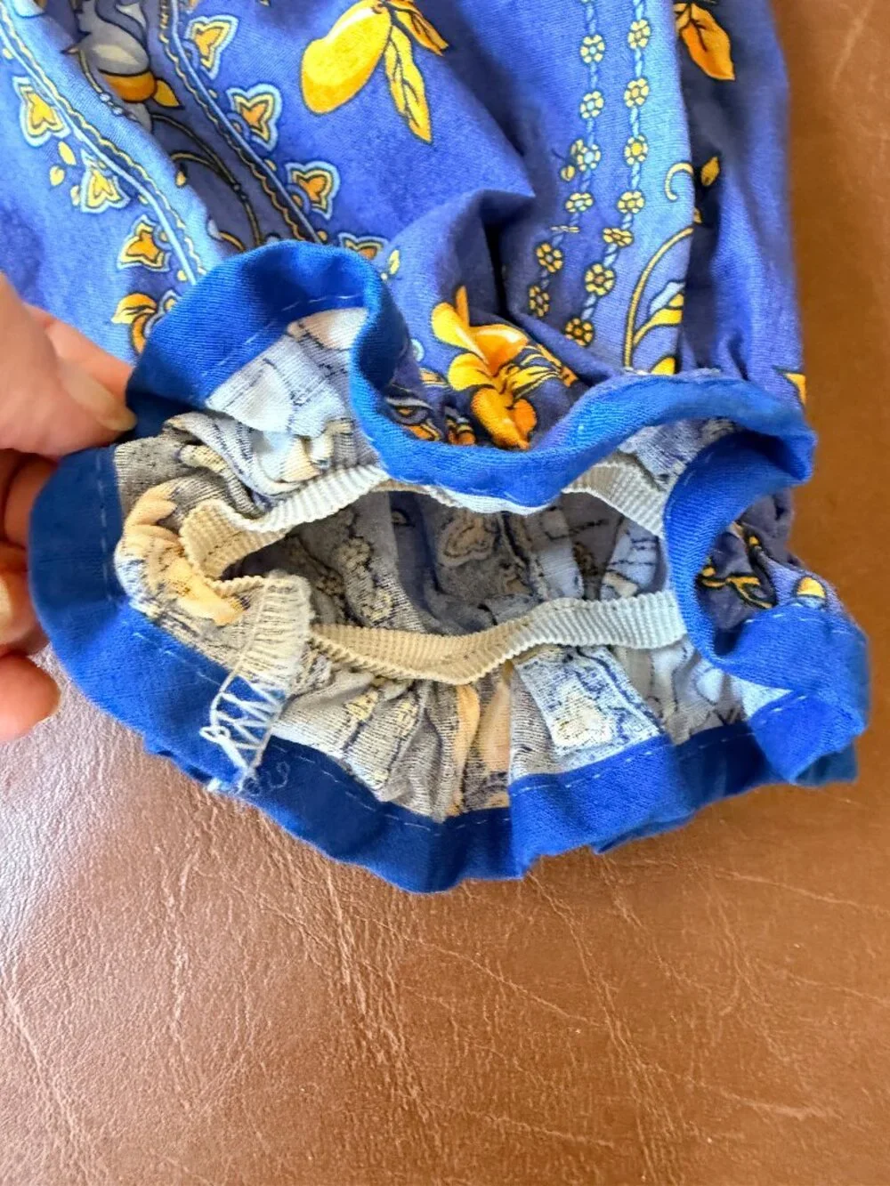 French Provincial Fabric Hanging Plastic Bags Holder